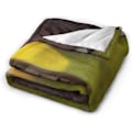Miniatyrbillede 2 af 5: Overrasket Shrek blød letvægts tæppe Flannel tæppe