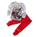 Pyjamas set för pojkar, loungewear Red Grey Spiderman 6 Years
