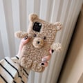 Pikkukuva 1 / 5: Sööt Karu Pehme Plush Puhelimen Kotelo iPhone 12Mini Pro Max 7 8 Plus XR XS 11Pro Max Silikoninen Pehmeä Takakannen, Vaaleanruskea, iPhone12:lle