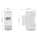 Miniatyrbillede 5 af 5: Elektronisk ugentlig 7 programmerbar digital industriel tidskontakt relæ timer kontrol Ac 220v 16a Din