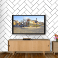 Miniatyrbillede 4 af 4: Moderne Sort-Hvid Stribet Tapet 19,6 X 374 Peel And Stick Tapet Selvklæbende