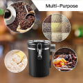Miniatyrbillede 2 af 5: Kaffebeholder Lufttæt 500g Bønner, 1,8l Bønnebeholder, Vakuum Kaffeboks Med Ske Opbevaringskrukke Til Kaffe