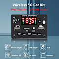 Pikkukuva 3 / 5: 12V Bluetooth 5.0 MP3-soitin Dekooderilevy 2x40W Auton Vahvistin FM-Radiomoduuli Tukee TF USB Aux H