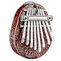 Miniatyrbillede 1 af 4: 8-tangent Mini Kalimba - Finger Thumb Piano