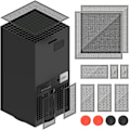 Miniatyrbilde 1 av 5: Xbox Series X Konsoll Støvdeksel, Sett med 2