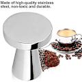 Miniatyrbillede 4 af 5: 40mm Diameter Kaffeepres, Rustfrit Stål Kaffehammer Værktøj Flad Bund Kaffe Bønne Pre