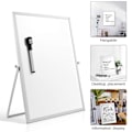 Miniatyrbilde 4 av 5: Magnetisk whiteboard med stativ for skrivebord Dobbeltsidig whiteboard-planlegger Påminnelse for skole