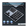 Miniatyrbillede 4 af 5: Bluetooth Nummerblok, 35 Taster Trådløst Numerisk Tastatur, Bærbart Slankt Bluetooth Numpad Til Bærbar Computer, ,