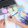 Miniatyrbild 4 av 5: Söta Djur Sticky Notes, 8-pack Cartoon Sticky Notes Djurformade Markeringar Flaggor Självhäftande Memoblock Studenter Hem Kontor Rumskamrat
