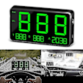 Miniatyrbild 5 av 5: Bil GPS Hastighetsmätare Head Up Display Överskridande Hastighet Mph/km/h Varningslarm, Bil Hastighetsbegränsning Påminnelse