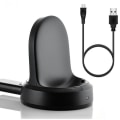 Miniatyrbillede 1 af 5: Oplader til Samsung Gear S3, opladningsdock med USB-kabel