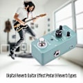 Miniatyrbild 3 av 5: Digital Reverb Gitarr Effekt Pedal 9 Reverb Typer True Bypass Full Metal Skal