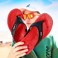 Miniatyrbilde 3 av 5: Herre Bad Flip Flops Sklisikre Casual Strand Sandaler Sklisikre Tøfler Negro 41