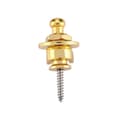 1 st gitarrremlås förkromad Straplock-knappstil Straplocks elgitarr basremlås (färg: guld)