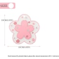 Miniatyrbillede 2 af 5: Sakura kaffekøler kawaii køler 2 stk søde kirsebærblomst PVC hjem tekop lyserød blomstermønster holdbar skridsikker potte skål måtte bordplade