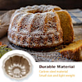 Miniatyrbilde 2 av 4: 4 stk Ikke-Klebbende Muffinsformer Gull DIY Gresskarformet Kakeform Riflet Karbonstål
