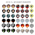 Miniatyrbild 2 av 5: Dartset, 12 Pack Mjuka Dartpilar Med Mjuka Spetsar För Elektroniska Darttavlor Med Extra 42 Dartfjädrar Och 100 Svarta Plastpilar