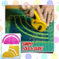 Miniatyrbilde 3 av 5: 3 Pakk Sy-Linjalsett Buer Og Vifter Quilt Sirkel Kutter Linjal Og Sekskant Former Linjal DIY Hånd Patchwork Linjal Klar Akryl Mal For Måling