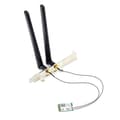 Wi-Fi 6 Ax201 M.2 Key E Cnvio 2 Dual-Band 3000Mbps Trådlös Nätverksadapter, stöder Bluetooth 5.0