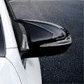Miniatyrbild 1 av 3: För W205 W213 W222 Gloss Black Horned Style Sidospegelkåpa Trim A0998110122 A099811022