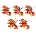 Miniatyrbillede 3 af 5: Kunstige Ahornblade Grene Blade 5 Bundter Rotter Udendørs Uv Myre