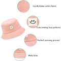 Miniatyrbillede 3 af 5: Børne Solhat Smil Ansigt Spand Hat til Piger Drenge Sommer Solbeskyttelse Bomuld Unisex Strand Cap