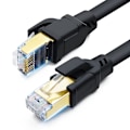Pikkukuva 1 / 5: Kissa 8 Ethernet-kaapeli 40 jalkaa, sisä- ja ulkokäyttöön, nopea 40 gbps 2000 mhz Sftp-internetkaapeli kullatulla Rj45-liittimellä pelaamiseen
