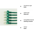 Miniatyrbilde 2 av 2: 5-pak 0,5m RJ45 Cat 6 Ethernet Patch Lan Nettverkskabel (5-farget bunt) - R1300a (0,5, Grønn)