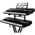 Miniatyrbilde 1 av 5: Universal Dobbelt Keyboard Stativ - Andre Etasje Elektronisk Orgel Holder Stativ | Bærbar Piano Stativ Musikk Instrument Stativ Med Justerbar Høyde