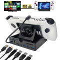 Miniatyrbilde 1 av 5: ROG Ally Dock, 6-i-1 Hub Dokkingsstasjon for ROG Ally med HDMI 4K 60Hz, Gigabit Ethernet, 3 USB 3.0-porter