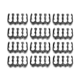 Miniatyrbillede 3 af 5: 24 stk. 6/8/24 Pins Kabelkamme Sæt til 3-3,6 mm PC Strømkabler Sort
