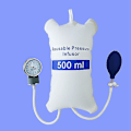 Miniatyrbillede 2 af 2: Medicinsk infusionspumpe trykpose 500ml med måler og håndpumpe bold genanvendelig tryk infusionspose