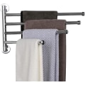 Miniatyrbild 4 av 5: Handduksstång 4 Svängbara Armar Handduksställ 180 Grader Rotation Rostfri Handduksräcke Väggmonterad Swivel Handduksställ Badrum Kök