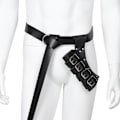 Miniatyrbillede 3 af 5: Middelalderlig læder sværd bælte talje skede skabard rapier spænde strop hylster mænd rustning cosplay,bla