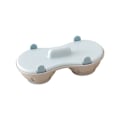 Miniatyrbillede 1 af 5: Mikrobølgeovn Æg-koger BPA Dobbelt Æg-koger Æg-koger Opvaskemaskine Sikker Dobbelt Huler Høj Kapacitet Design Mikrobølgeovn Pocheret Æg Dampkoger