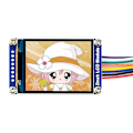 Miniatyrbilde 3 av 5: Waveshare 2 tommers IPS LCD-skjerm for Raspberry Pi Pico, 65K RGB-farger, 320x240 piksler, SPI-grensesnitt innebygd ST7789VW-driver