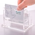 Miniatyrbillede 3 af 4: Visitkort Holder Til Skrivebord - Klar Akryl Visitkort Stativ - Flere Visitkort Display Holder Passer Til 2\" X 3.5\" Visitkort