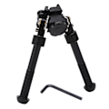 Miniatyrbillede 1 af 5: Sort justerbar vippe V8 bipod til jagt med 360?? rotation