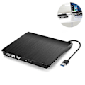 Miniatyrbillede 2 af 3: Eksternt Cd Dvd-drev, Usb 3.0 Bærbar Cd Dvd +/-rw Drev Slim Cd Dvd Rom Rewriter Brænder Cd Dvd Afspiller Til Bærbar Computer Desktop Macbook Pc Windows L