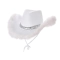 Miniatyrbillede 2 af 5: Kvinde Sequin Cowboy Hat Bachelorette Party Cosplay Prop F