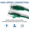 Miniatyrbillede 5 af 5: Cat 5 Ethernet Kabel Højhastighed Flad Gigabit RJ45 LAN Skærmet Internet Netværk Patchledning Kompatibel med Gaming PS5 PS4 PS3 Xbox