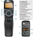 Miniatyrbilde 2 av 5: Tw-283 Dc2 Digital Trådløs Fjernkontroll Intervallometer Kabelutløser Fjernutløser Med Timer For Nikon-kameraer