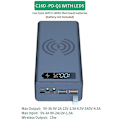 Pikkukuva 1 / 5: 16 * 18650 Akun Kotelo PD 3.0 10W Nopea Langaton Lataus DIY Power Bank Kotelo 18650 Akun Latauspidike Puhelimelle