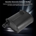 Miniatyrbillede 2 af 5: Universal sort jern 2-3kw udstødningsdæmper til 5,5 hk 6,5 hk 3500w 4000w benzin generator tilbehør
