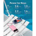 Pikkukuva 5 / 5: Virtapankki sisäänrakennetuilla kaapeleilla X 4, 10000 mAh:n USB C -akkupankki 6 lähtöä 3 tuloa LED-näytöllä Type C Powerbank Portable Cha