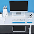 Miniatyrbillede 5 af 5: Ergo Wow justerbar tastatur håndledsstøtte, to højdeindstillinger, blå/hvid, 65230036