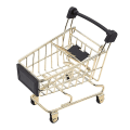 Miniatyrbilde 2 av 3: Metallisk Handlekurv for Barn Mini Brands Kurv Skjønnhetsegg Holder Mini Handlekurv Sminke Svamp Holder Jern Frukt Holder Kurver