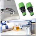 Miniatyrbild 5 av 5: 2 st Universal Kran Slangkopplingar Slang Rör Snabbkoppling Adapter Kopplingar Köksbad Blanda Kran Adapter Verktyg för Slanganslutning