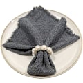 Pikkukuva 1 / 5: Imitation Pearl Beaded Napkin Rings Holder Set of 12, Rhinestone Serviette Rings Buckle Button for Dinner Table Decoration Parties Weddings Receptions