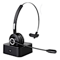 Pikkukuva 1 / 5: Bn-tecknet Bluetooth-kuulokemikrofoni, PC-kuulokemikrofoni AI-kohinanvaimennuksella, K